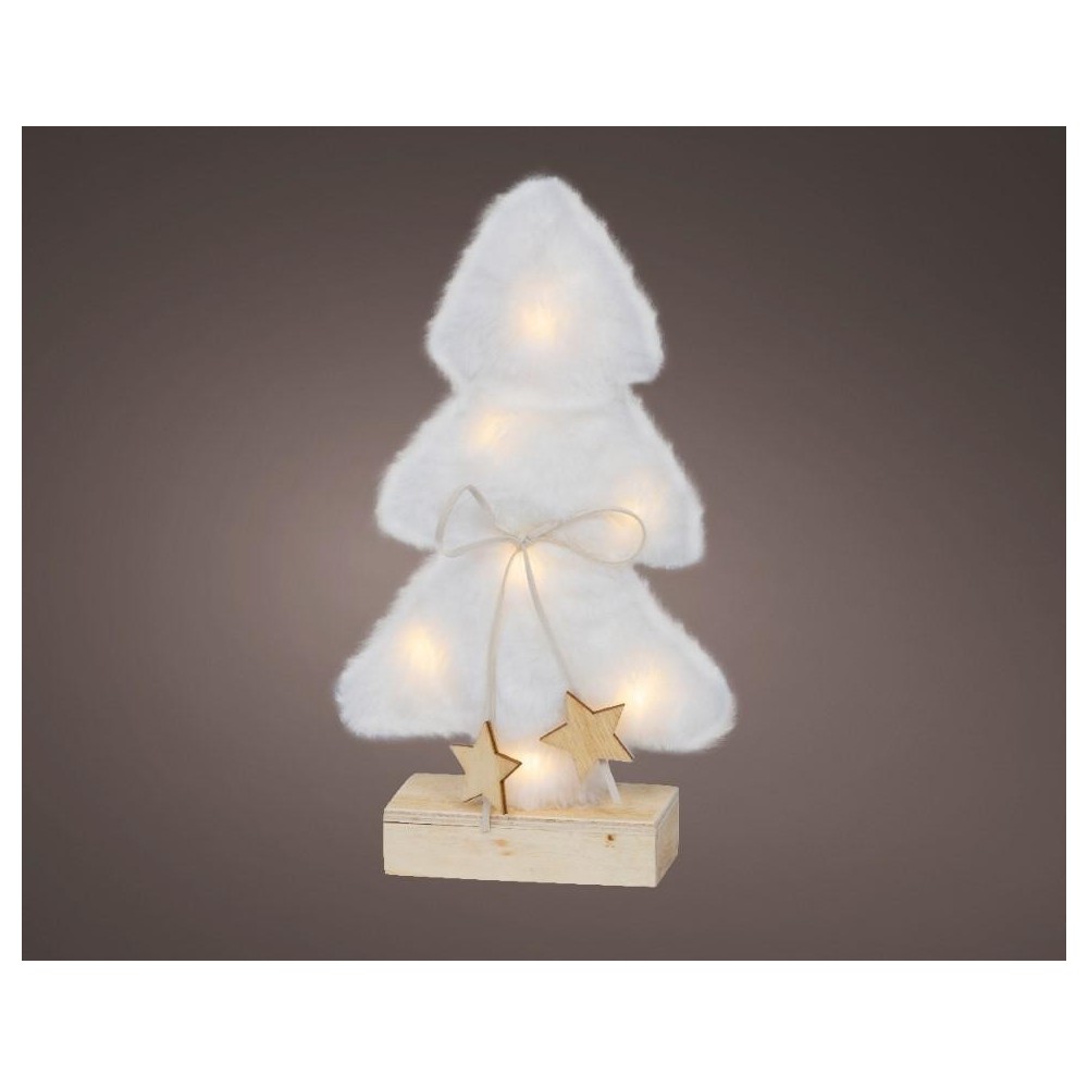 ALBERO LED EFFETTO NEVE H.24.5CM.